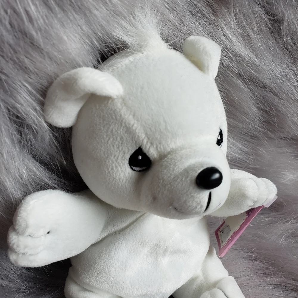 Vintage‎ Precious Moments tender tails 1998 White Teddy bear plush